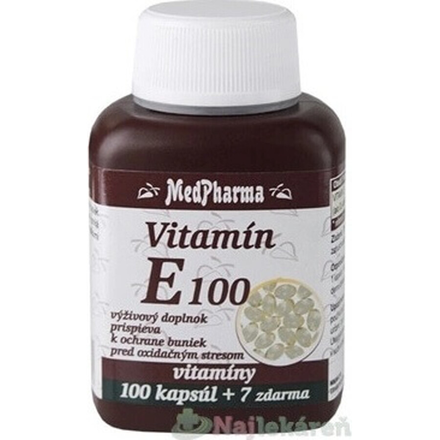 MedPharma VITAMIN E 100 1×107 cps, food supplement