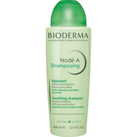 BIODERMA Nodé A champú cuero cabelludo sensible e irritado 1×400 ml, champú