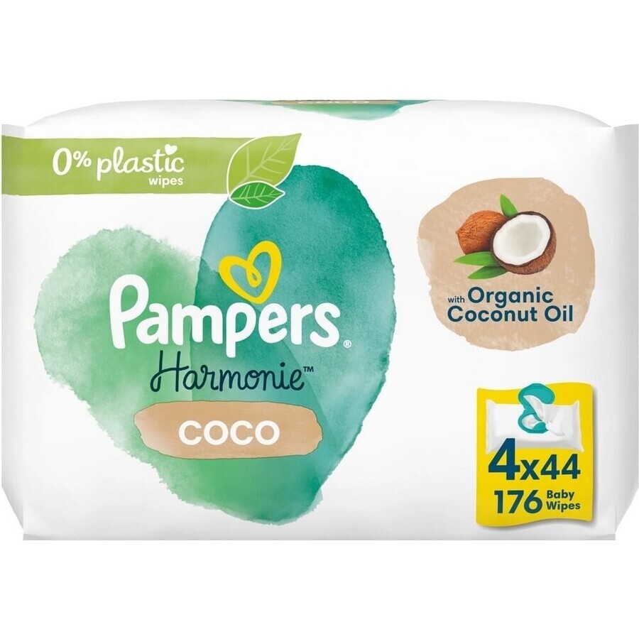 PAMPERS HARMONIE HARMONIE PROTECT&CARE WIPES 176KS 1×176 pcs, toallitas húmedas