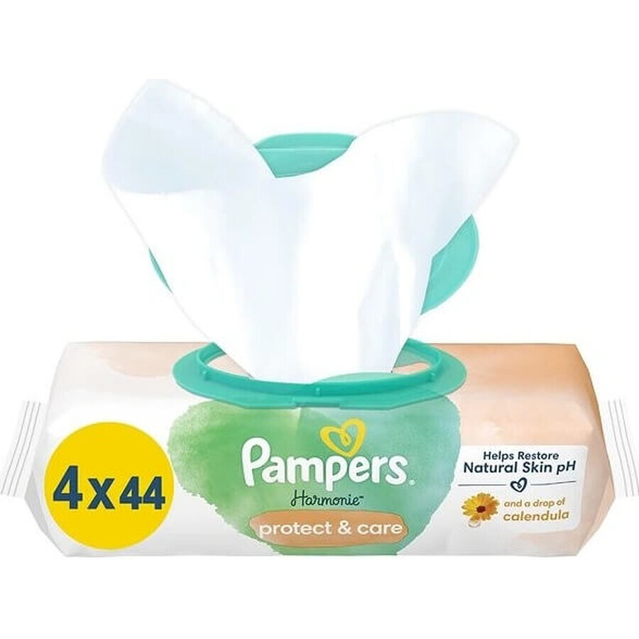 PAMPERS HARMONIE HARMONIE PROTECT&CARE WIPES 176KS 1×176 pcs, toallitas húmedas