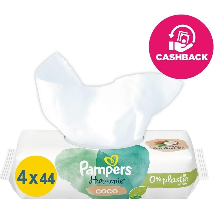 PAMPERS HARMONIE HARMONIE PROTECT&CARE WIPES 176KS 1×176 pcs, toallitas húmedas