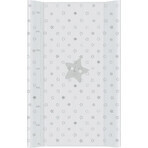 CEBA Estera de recambio de 2 caras con tablero macizo (50x80) Comfort Stars gris claro 1×1 ud.