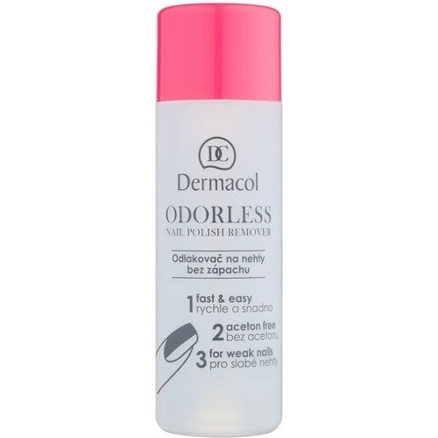 Dermacol Quitaesmalte Inodoro 1×120 ml, quitaesmalte de uñas