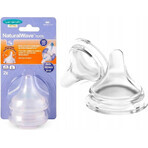 LANSINOH NaturalWaveTM S 1×2 pcs NaturalWaveTM S 1×2 pcs, silicone pacifier