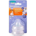 LANSINOH NaturalWaveTM S 1×2 pcs NaturalWaveTM S 1×2 pcs, silicone pacifier