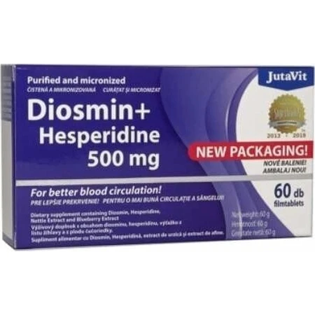 JutaVit Diosmin+Hesperidin 500 plus tbl 1x60 buc