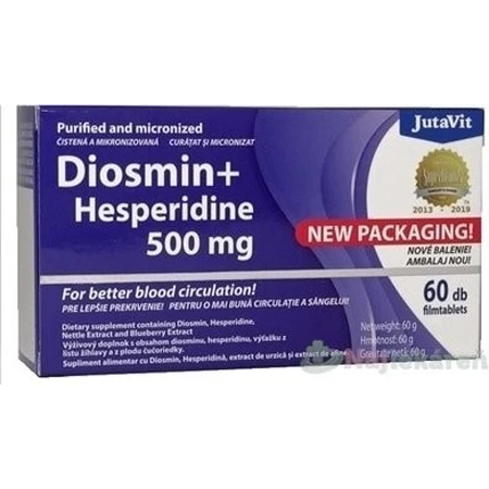 JutaVit Diosmin+Hesperidin 500 plus tbl 1x60 buc