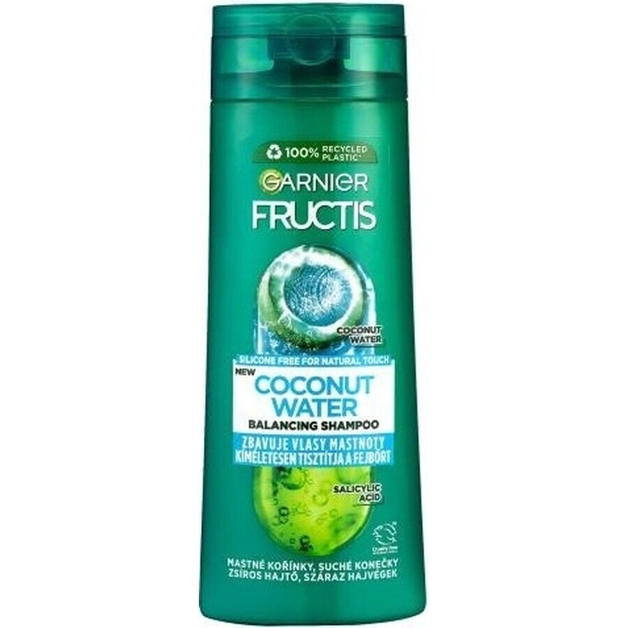 GARNIER GARNIER FRUCTIS AGUA DE COCONA champú 1×250ml, champú para el cabello