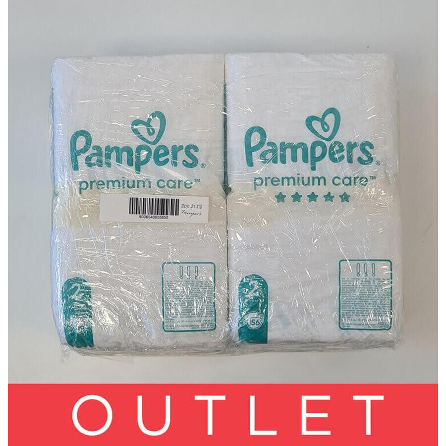 Pampers Premium MBP S2 224 Stück (4-8kg) 1×224 Stück Windeln