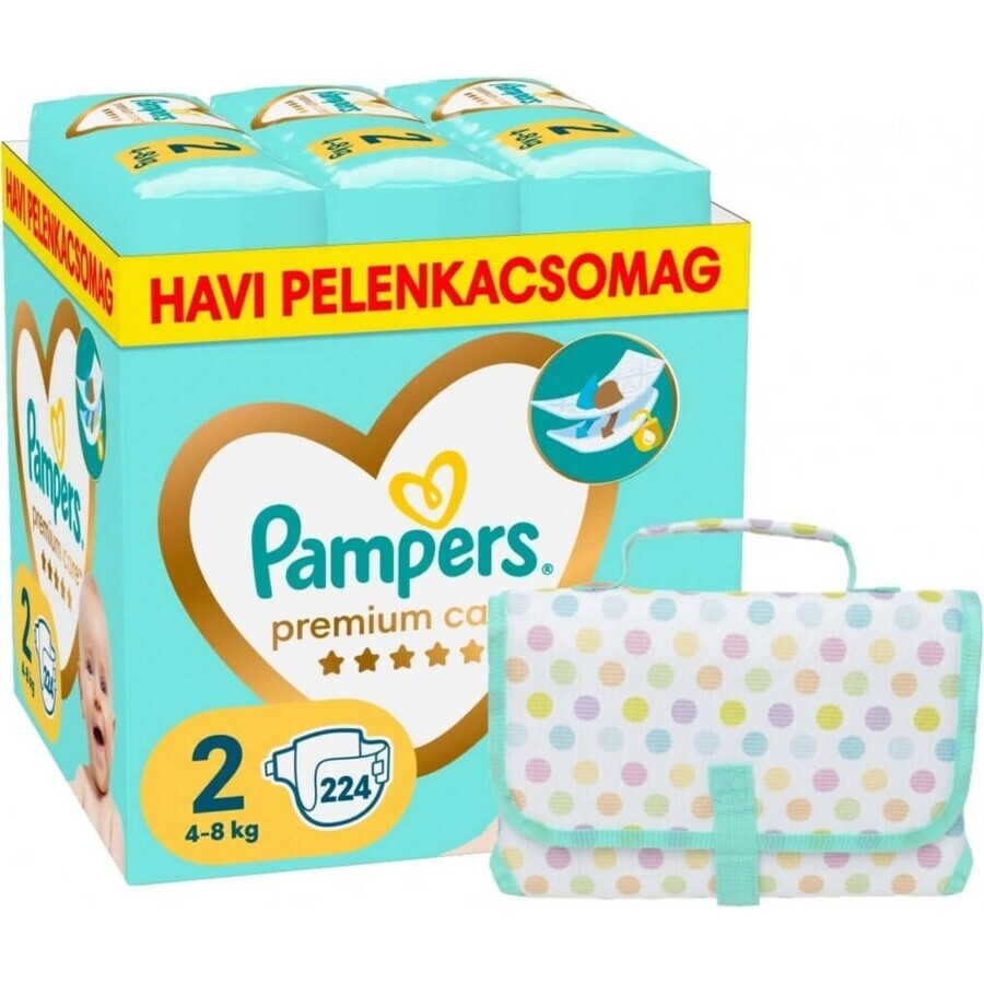 Pampers Premium MBP S2 224 Stück (4-8kg) 1×224 Stück Windeln