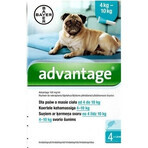 Advantix Spot-on para perros de 4 a 10 kg (4 pipetas) 4x1 ml