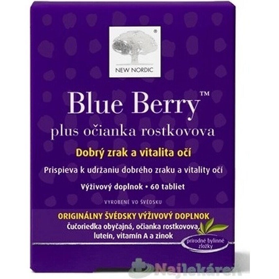 NEW NORDIC Blue Berry 1×60 tbl, supliment alimentar