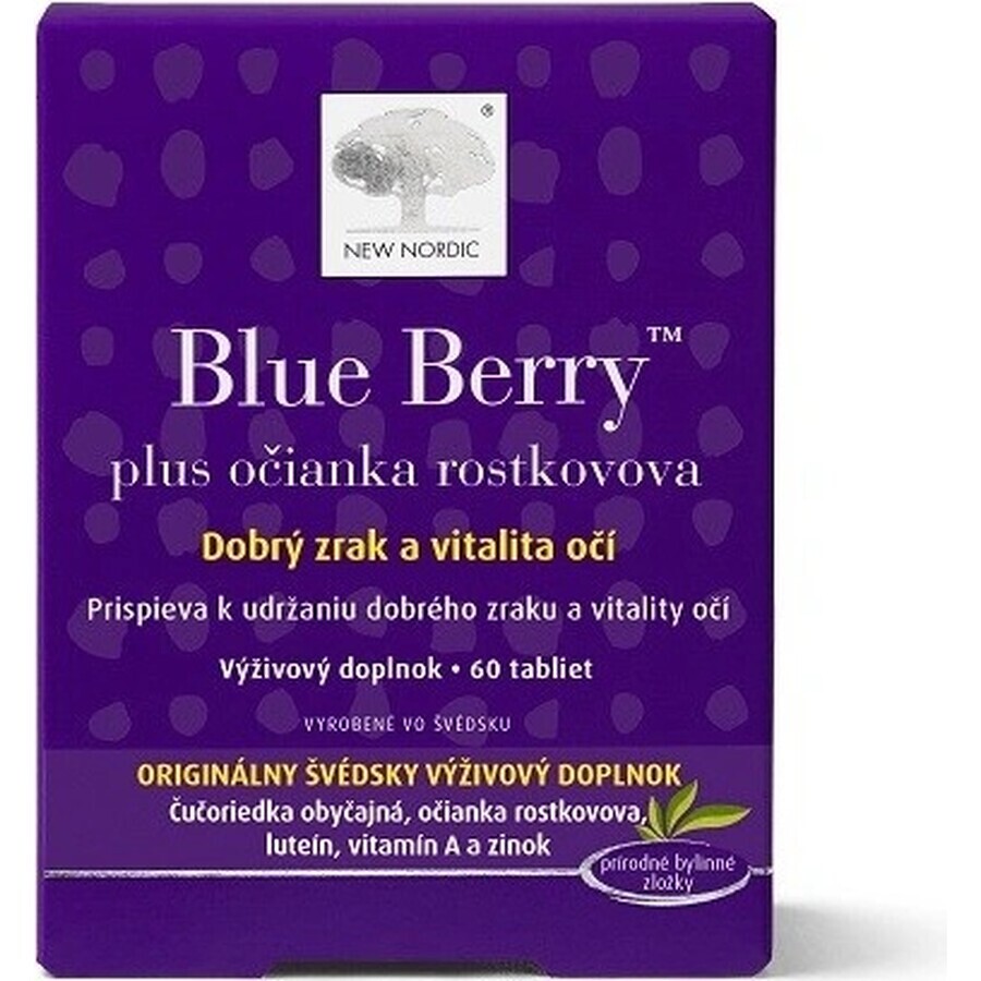 NEW NORDIC Blue Berry 1×60 tbl, supliment alimentar