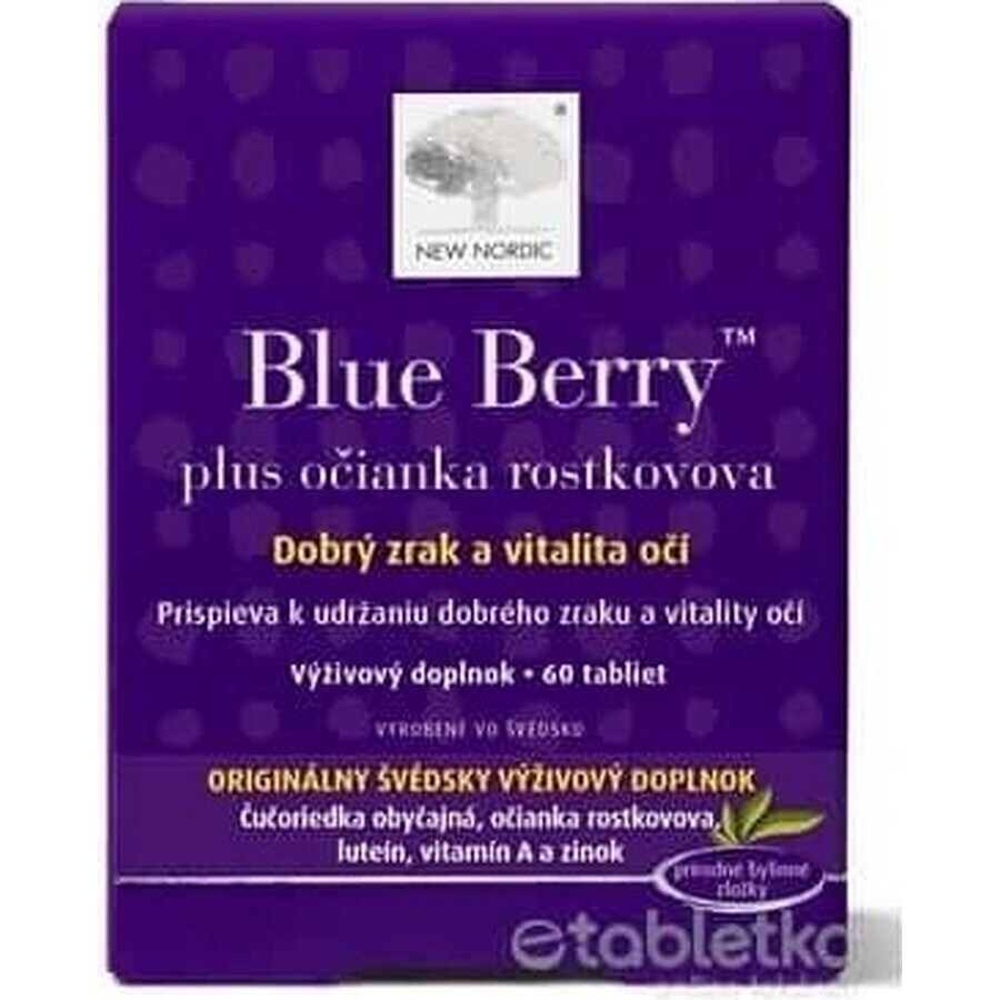 NEW NORDIC Blue Berry 1×60 tbl, supliment alimentar