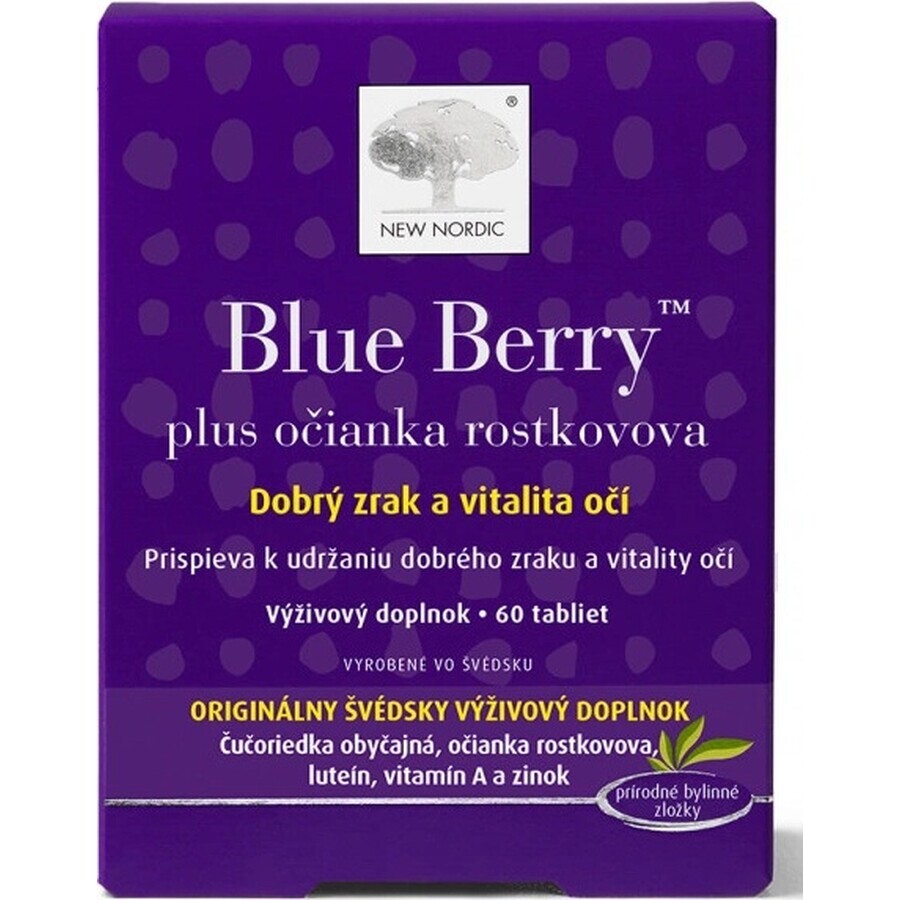 NEW NORDIC Blue Berry 1×60 tbl, supliment alimentar