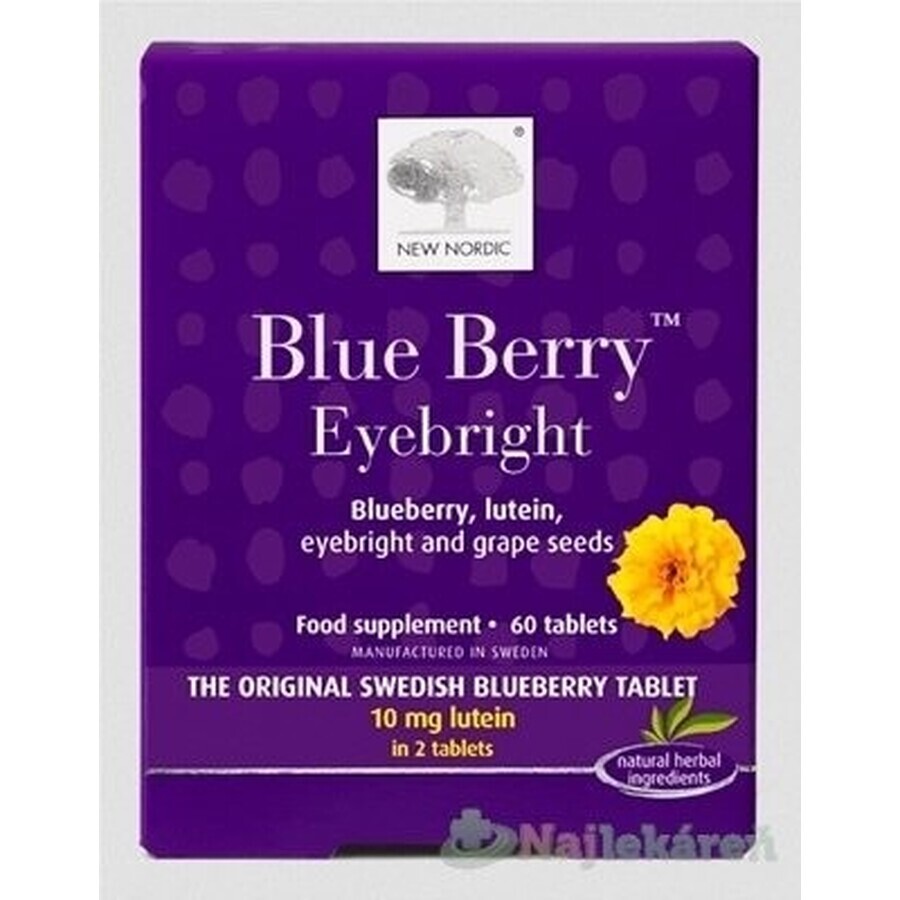 NEW NORDIC Blue Berry 1×60 tbl, supliment alimentar