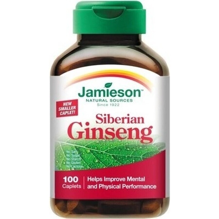 JAMIESON Siberian Ginseng 650 mg 1×100 tbl, ginseng