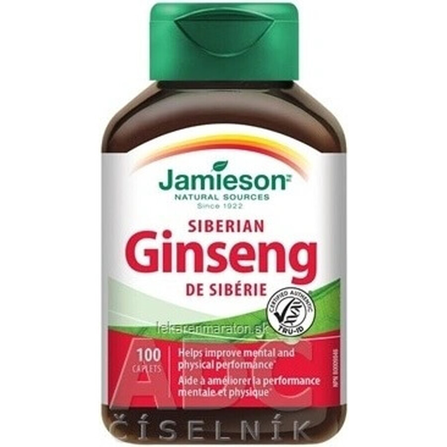 JAMIESON Siberian Ginseng 650 mg 1×100 tbl, ginseng