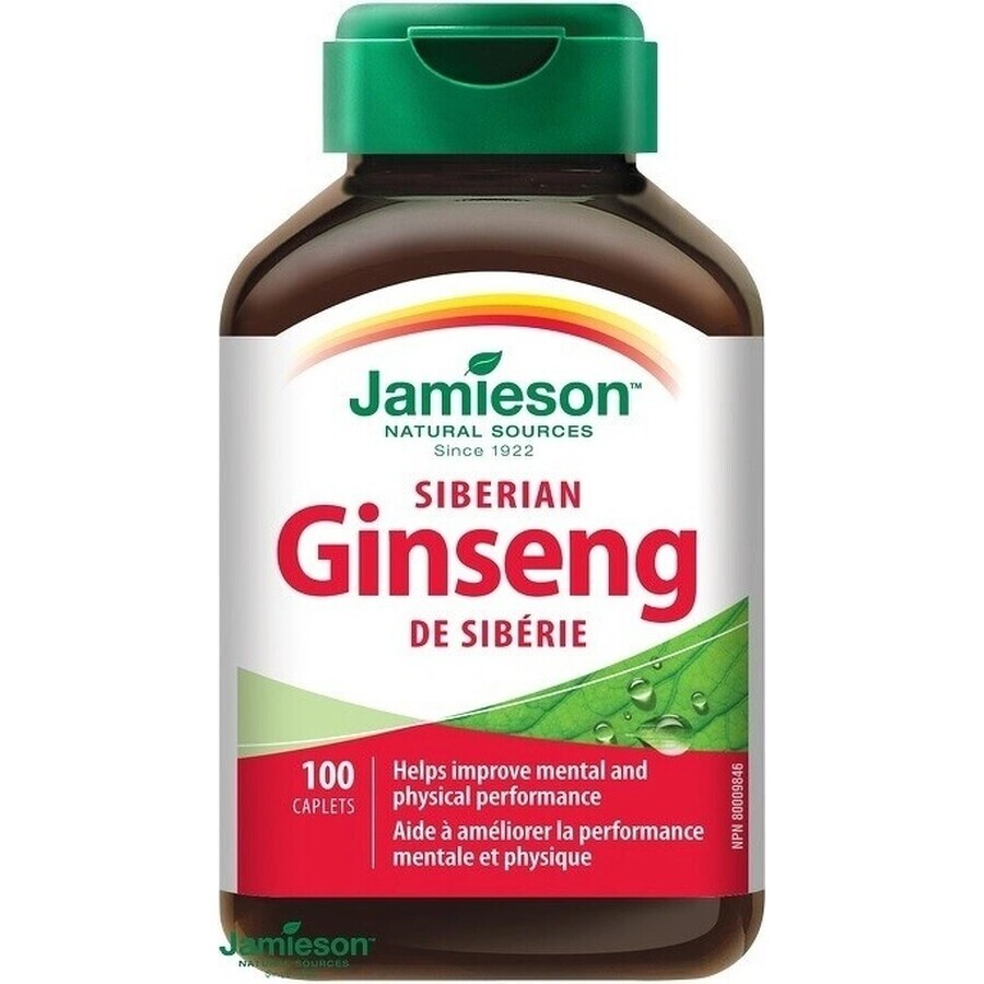 JAMIESON Siberian Ginseng 650 mg 1×100 tbl, ginseng