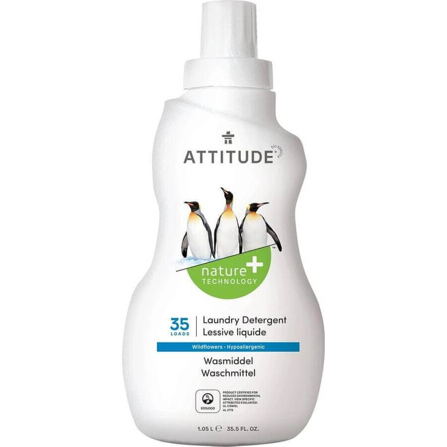 ATTITUDE Gel de spălare cu aromă de flori de pajiște 1×1050 ml, gel de spălare