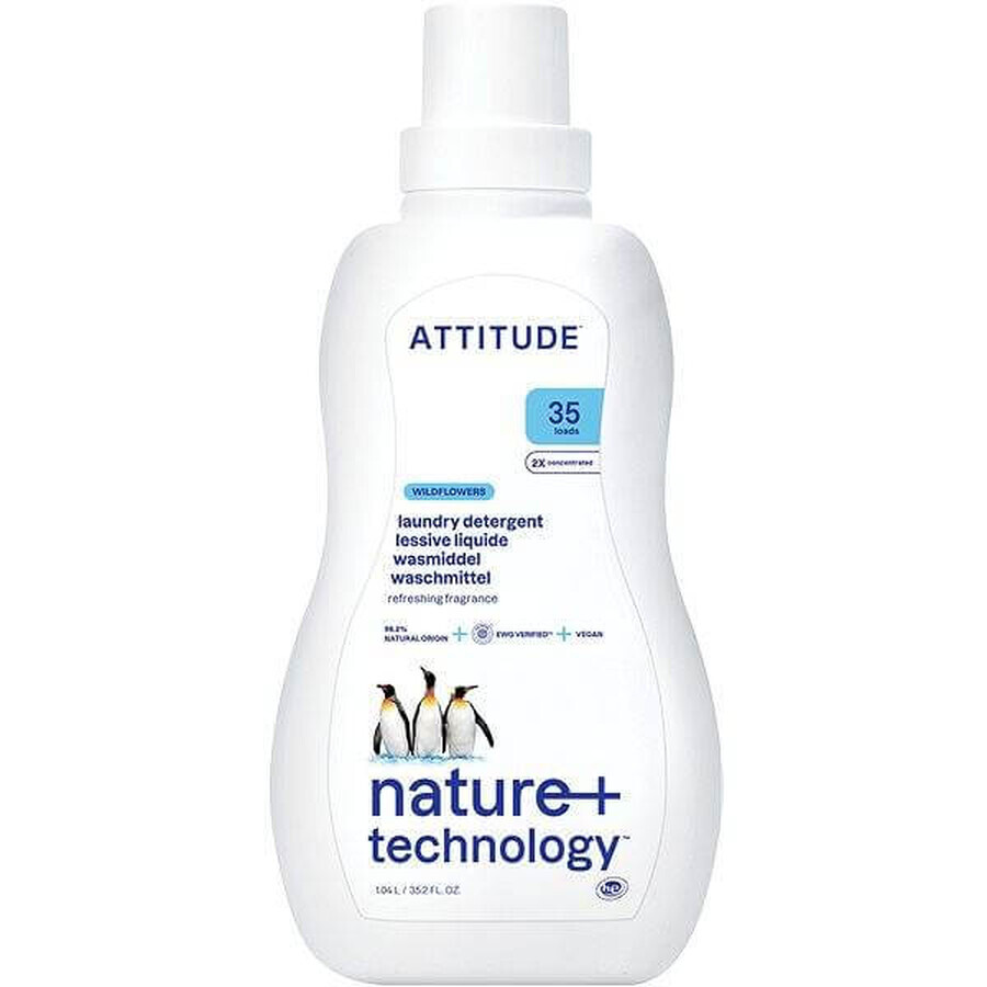 ATTITUDE Gel de spălare cu aromă de flori de pajiște 1×1050 ml, gel de spălare