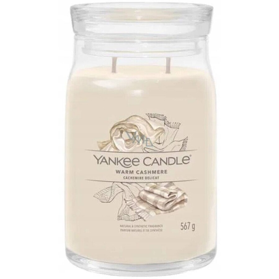 Yankee Candle Signature Large Warm Cashmere Kerze 1×567 g Warm Cashmere 1×567 g, Duftkerze