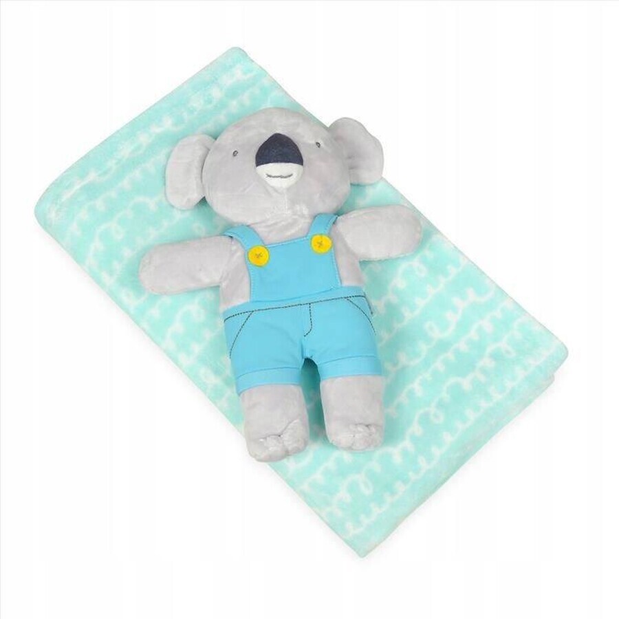 BABYMATEX Manta de juguete Koala Menta 75 x 100 cm 1×1 ud, para niños