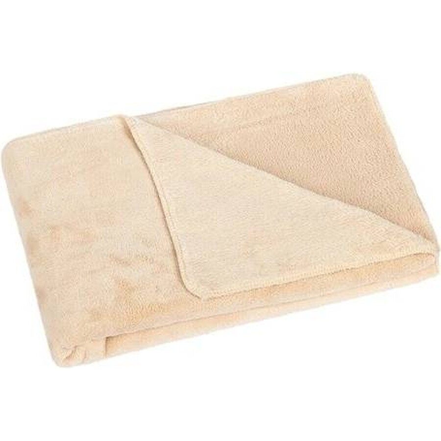 Children's blanket KORALL MICRO 1014/027 75x100 beige without embroidery 1×1 pc, baby blanket