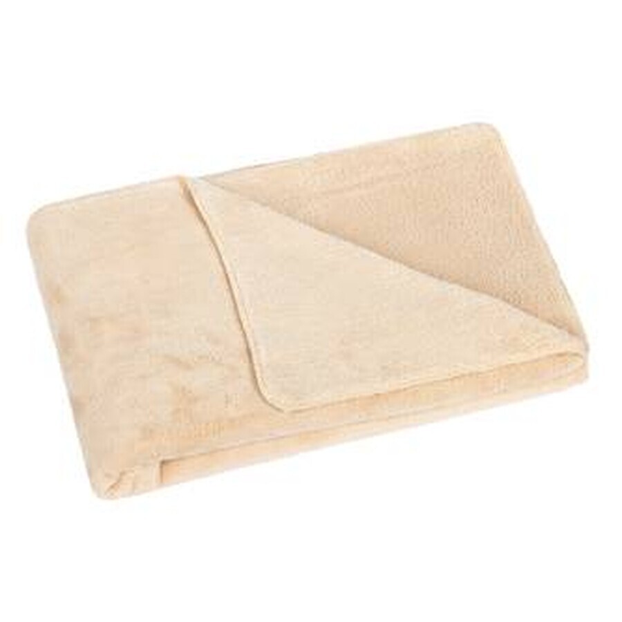 Children's blanket KORALL MICRO 1014/027 75x100 beige without embroidery 1×1 pc, baby blanket