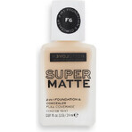 Revolution Relove, Base de Maquillaje Supermatte F6, maquillaje 1×24 ml, maquillaje