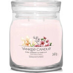 Yankee Candle Signature lumânare mare Pink Cherry & Vanilla 1×567 g, lumânare parfumată