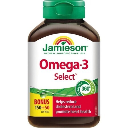 JAMIESON OMEGA-3 SELECT 1000 mg 1×200 cps, Nahrungsergänzungsmittel