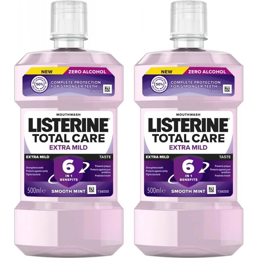 LISTERINE® TOTAL CARE Colutorio Extra Suave 1×500 ml, enjuague bucal