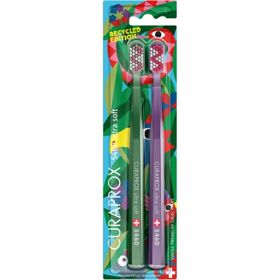 CURAPROX CS 5460 Recycled Edition 1×2 pcs, brosse à dents