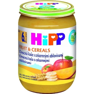 HIPP BIO Papilla de frutas con cereales integrales 1×190 g, primer plato, 6m+