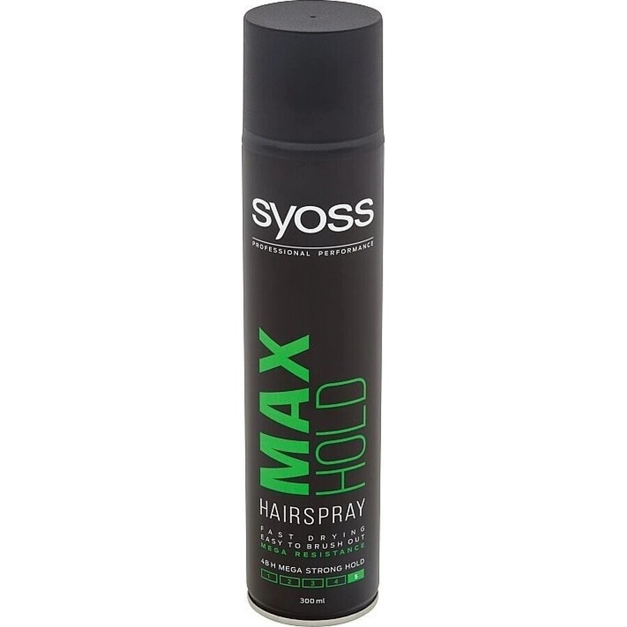 Syoss Max Hold Hairspray 1×300 ml, laca para el cabello