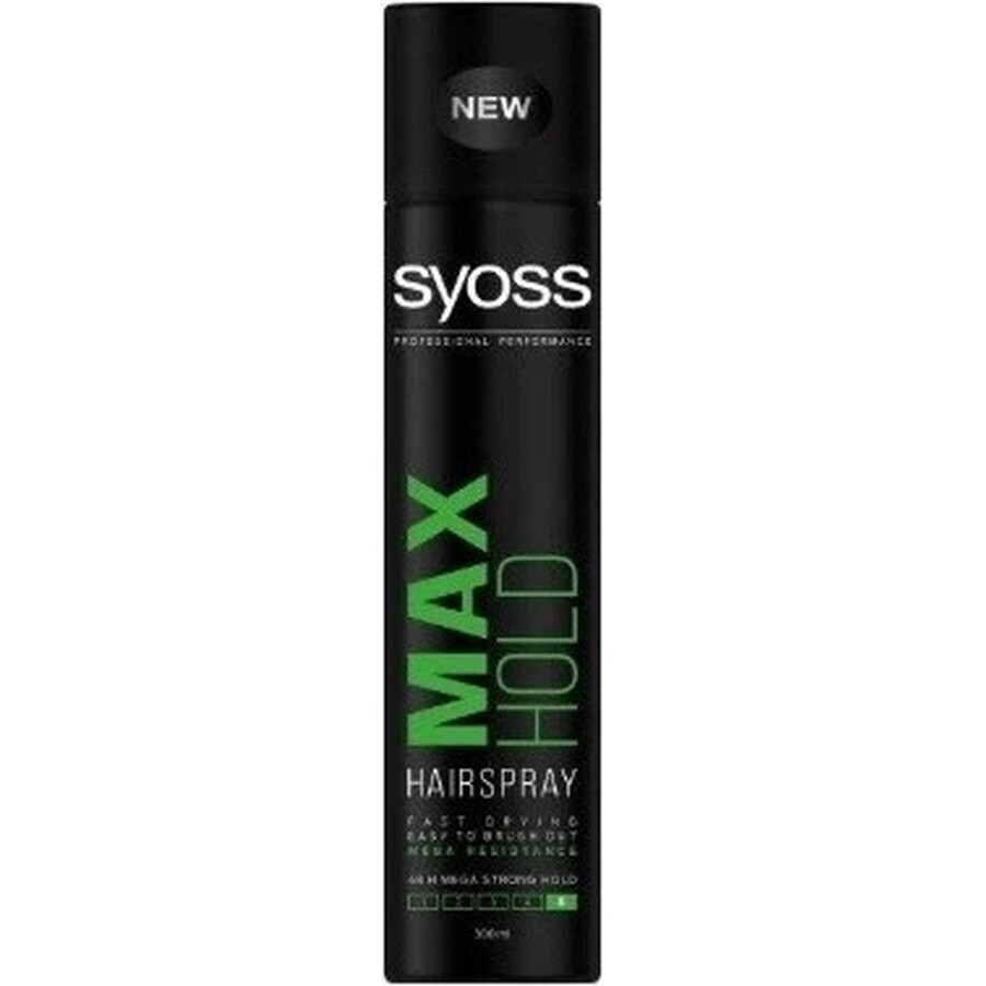 Syoss Max Hold Hairspray 1×300 ml, laca para el cabello