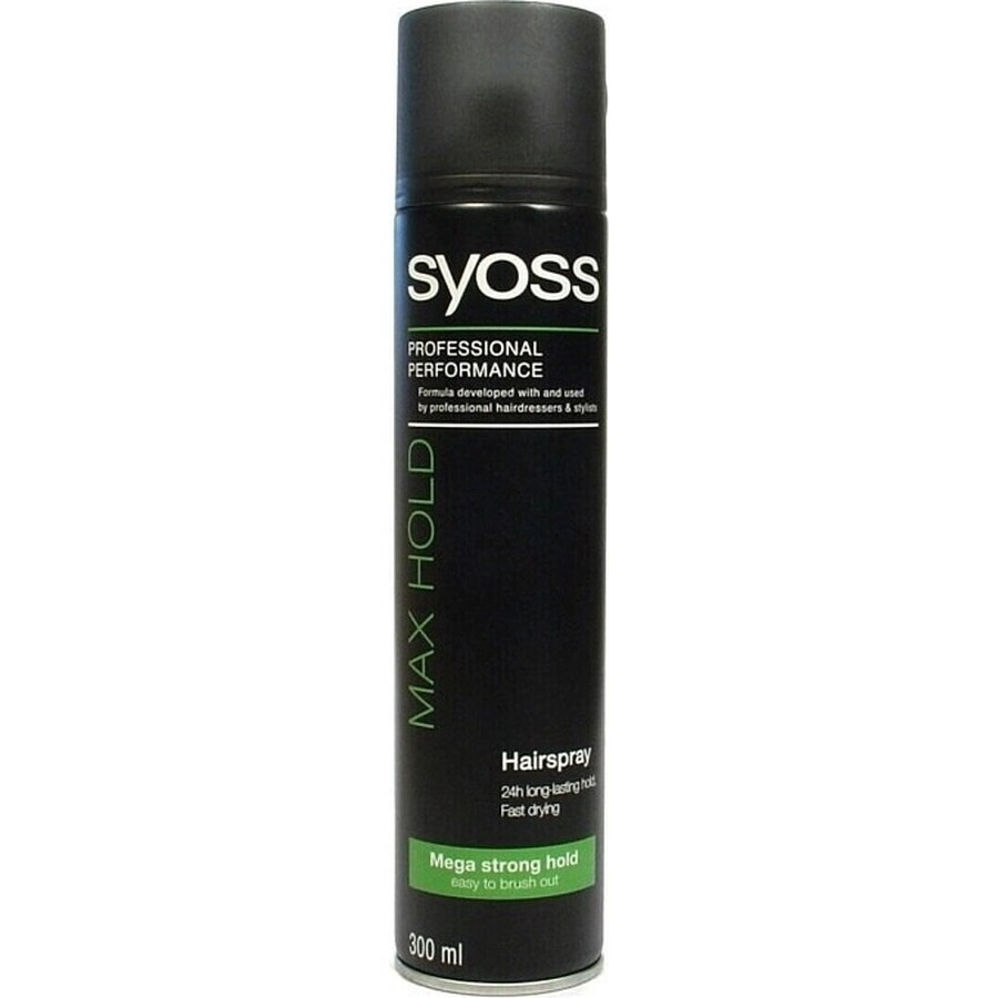 Syoss Max Hold Hairspray 1×300 ml, laca para el cabello