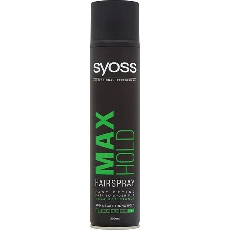 Syoss Max Hold Hairspray 1×300 ml, laca para el cabello