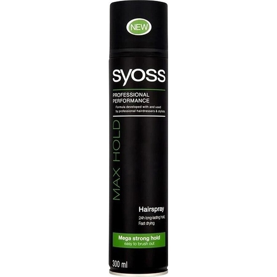 Syoss Max Hold Hairspray 1×300 ml, laca para el cabello