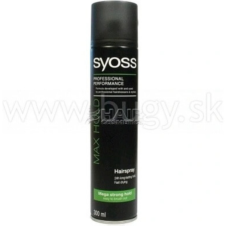 Syoss Max Hold Hairspray 1×300 ml, laca para el cabello