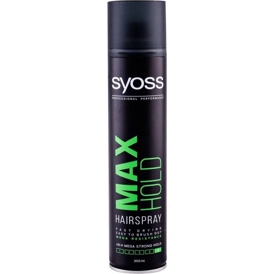 Syoss Max Hold Hairspray 1×300 ml, laca para el cabello