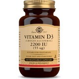 Solgar Vitamine D3 2200 IE 50 capsules 1×50 tbl, voedingssupplement