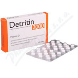 Detrical 2000 Vitamina D 1×60 tbl, complemento alimenticio