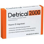 Detrical 2000 Vitamina D 1×60 tbl, complemento alimenticio