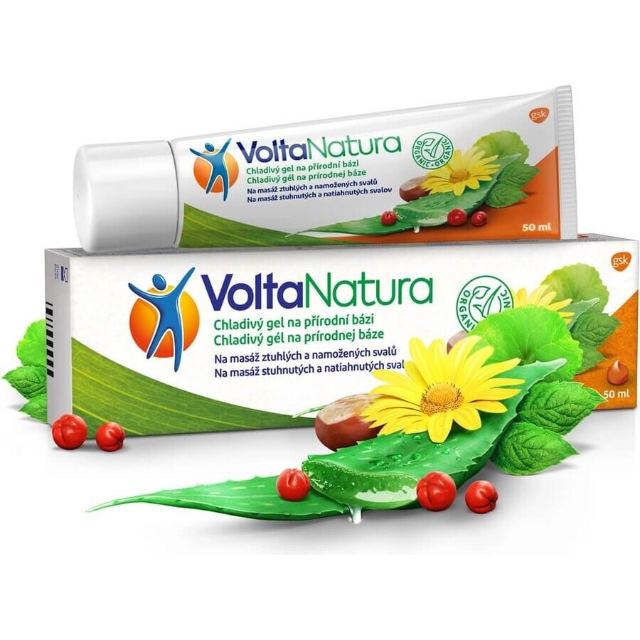 VoltaNatura Gel de Masaje Refrescante 1x50 ml, gel para músculos tensos y agarrotados