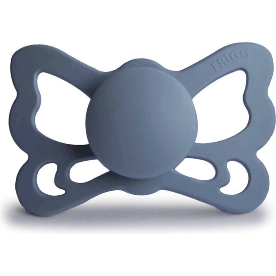 FRIGG Butterfly Anatomical Silicone Soother Slate, +6m 1×1 buc, silicon soother