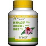 BIO Pharma Echinacea, Vitamina C, Zinc 1×120 tbl, complemento alimenticio