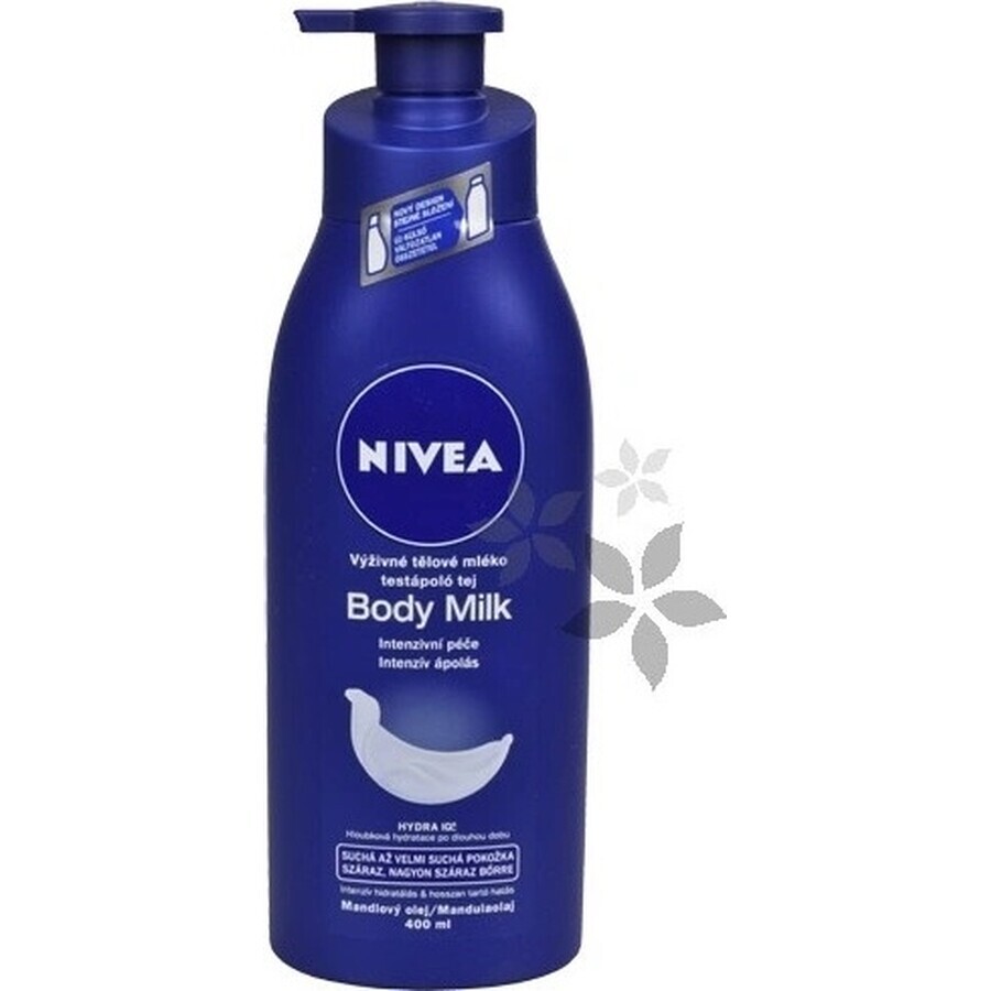 NIVEA BODY MILK - DRY SHEATH 1×400 ml, lang anhaltende Pflege