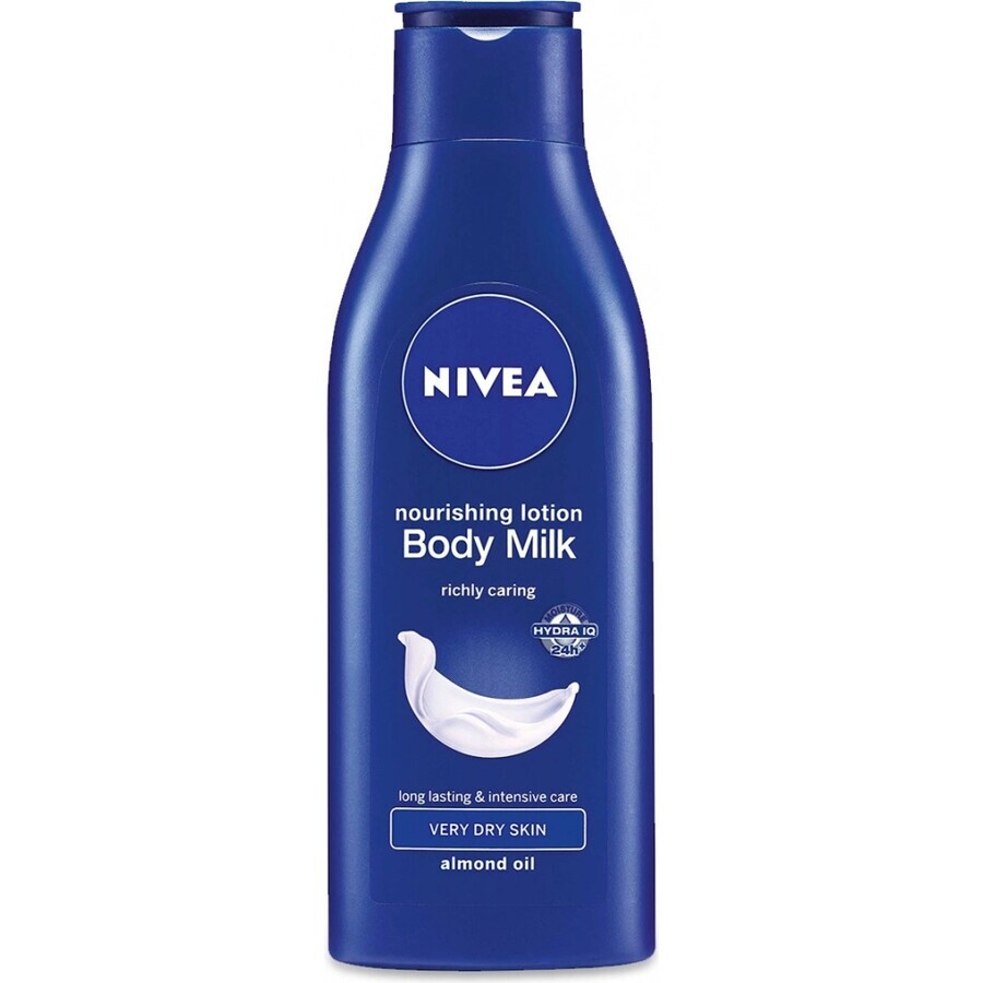 NIVEA BODY MILK - DRY SHEATH 1×400 ml, lang anhaltende Pflege